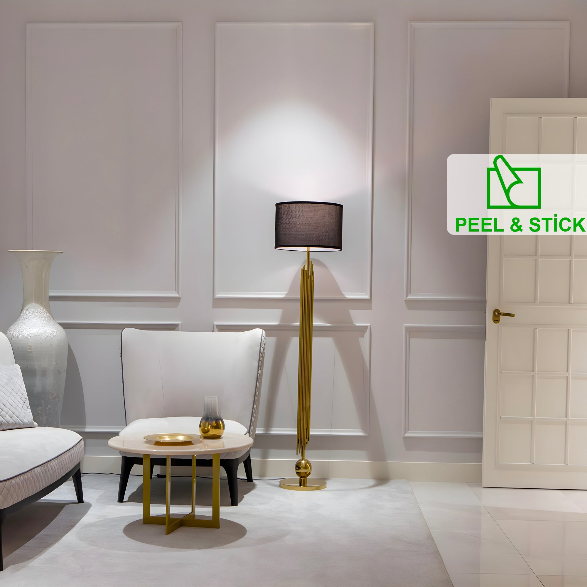 Chic Wall Molding for Elegant Home Decor, Customizable Sizes, High-Quality Wall Trim, Accent Wall, Living Room Decor, Easy Installation - Showy Deco